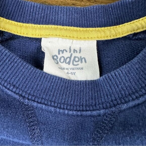 Mini Boden Owl Embroidered Sweatshirt Dress - Picture 3 of 4